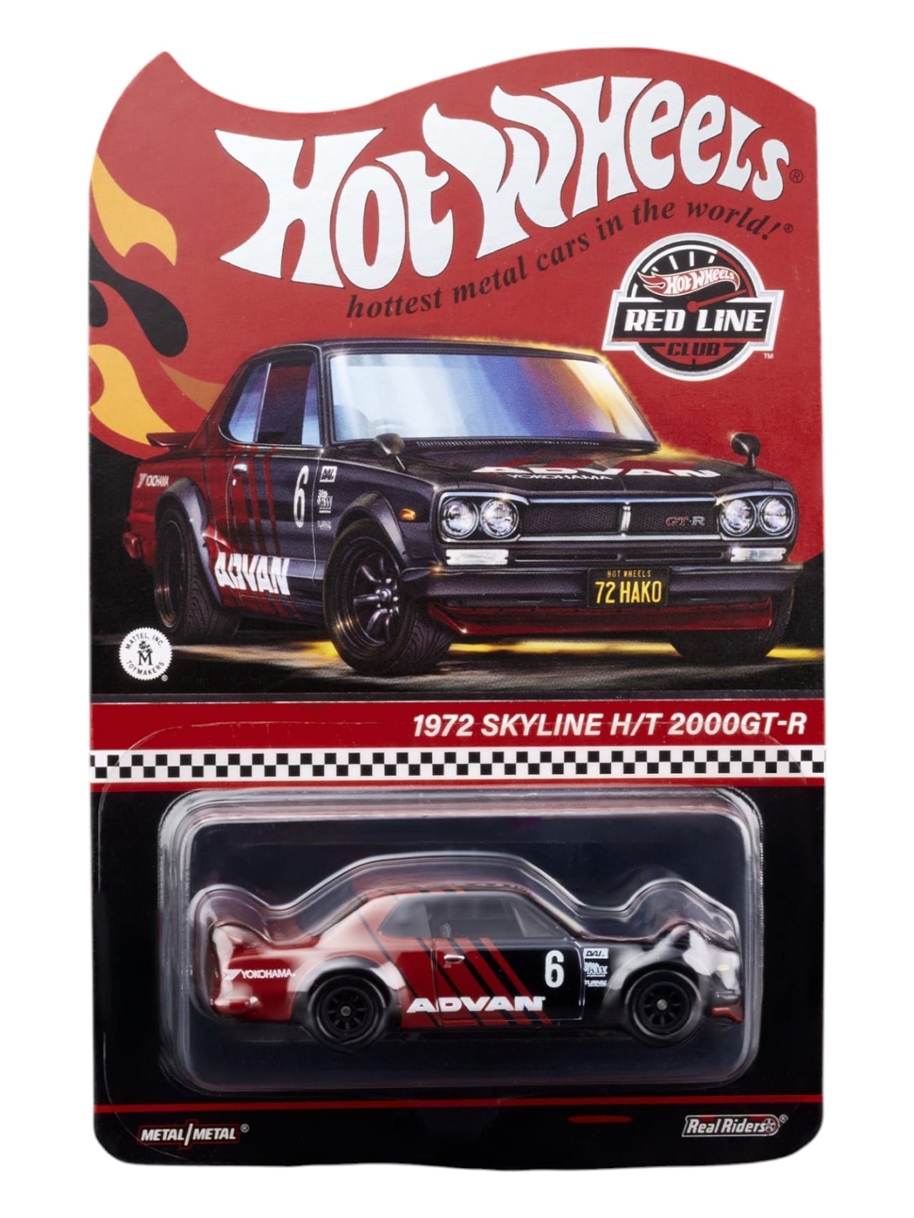 HotWheels 1972 Skyline H/T 2000GT-R RLC 1:64 Scale (With Protector)