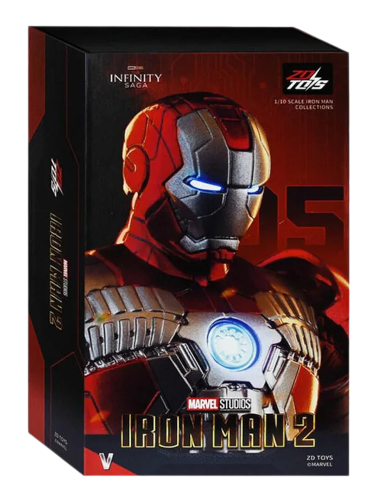 Action figure ZD Toys Iron Man Mark 5 Action Figure - Marvel Studio Infinity Saga 1:10 Scale Collections