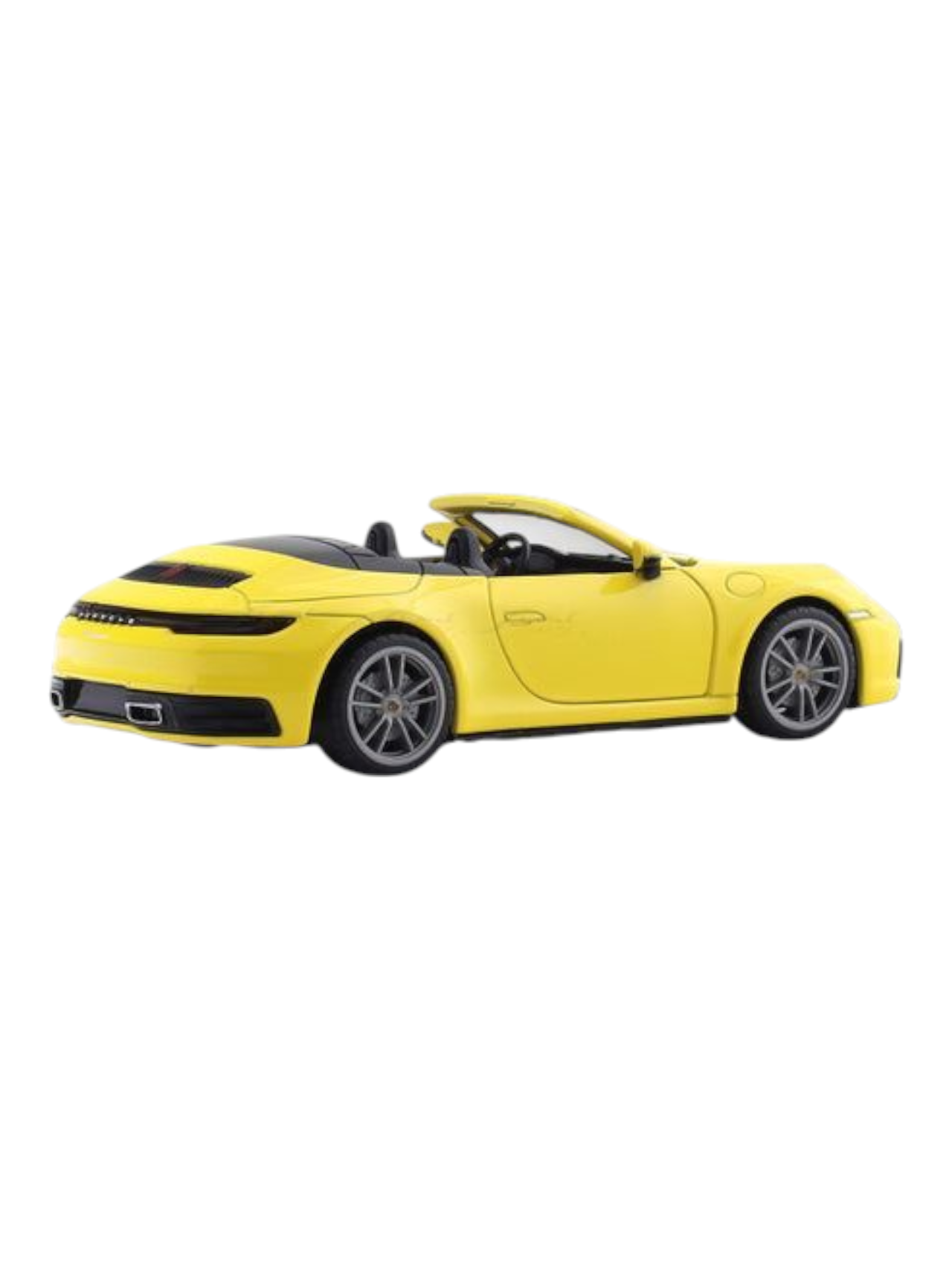 CCA Porsche 911 Carrera Cabriolet Yellow 1:32 licensed pullback diecast Scale Model car