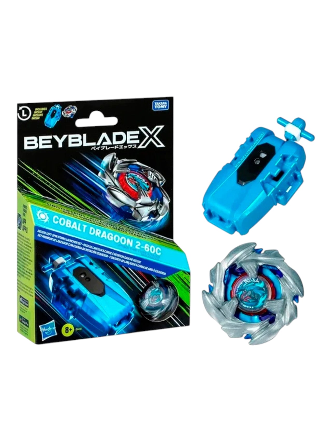 Beyblade X Lançador Deluxe Cobalt Dragoon 2-60C G1491 - Hasbro