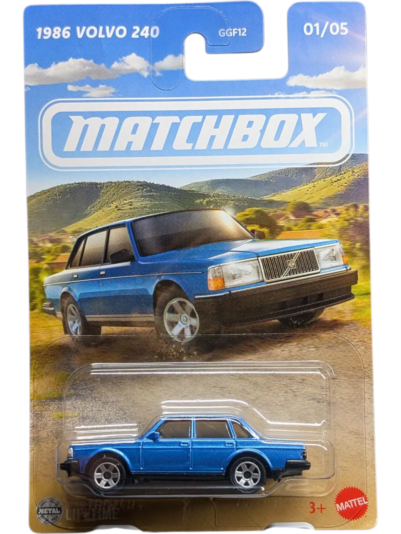 Matchbox 1986 Volvo 240 Imported Mainline  1:64 Scale JCH24-LA10