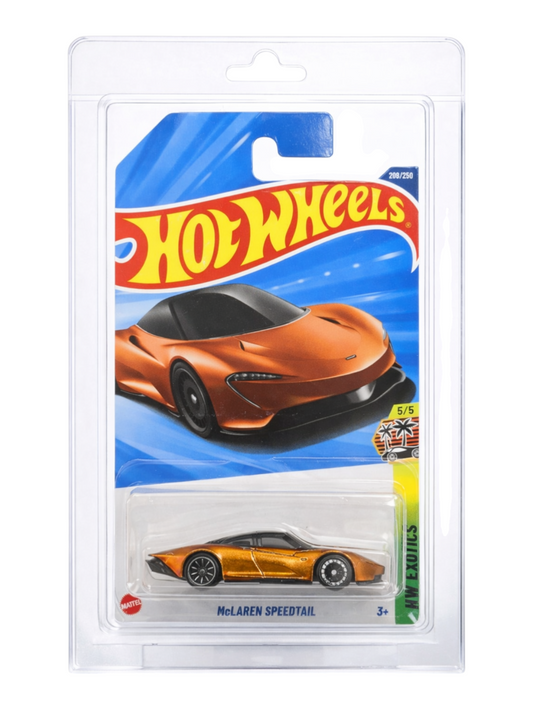 HotWheels 'McLAREN SPEEDTAIL' Imported Mainline 1:64 Scale Super Treasure Hunt (With protector)