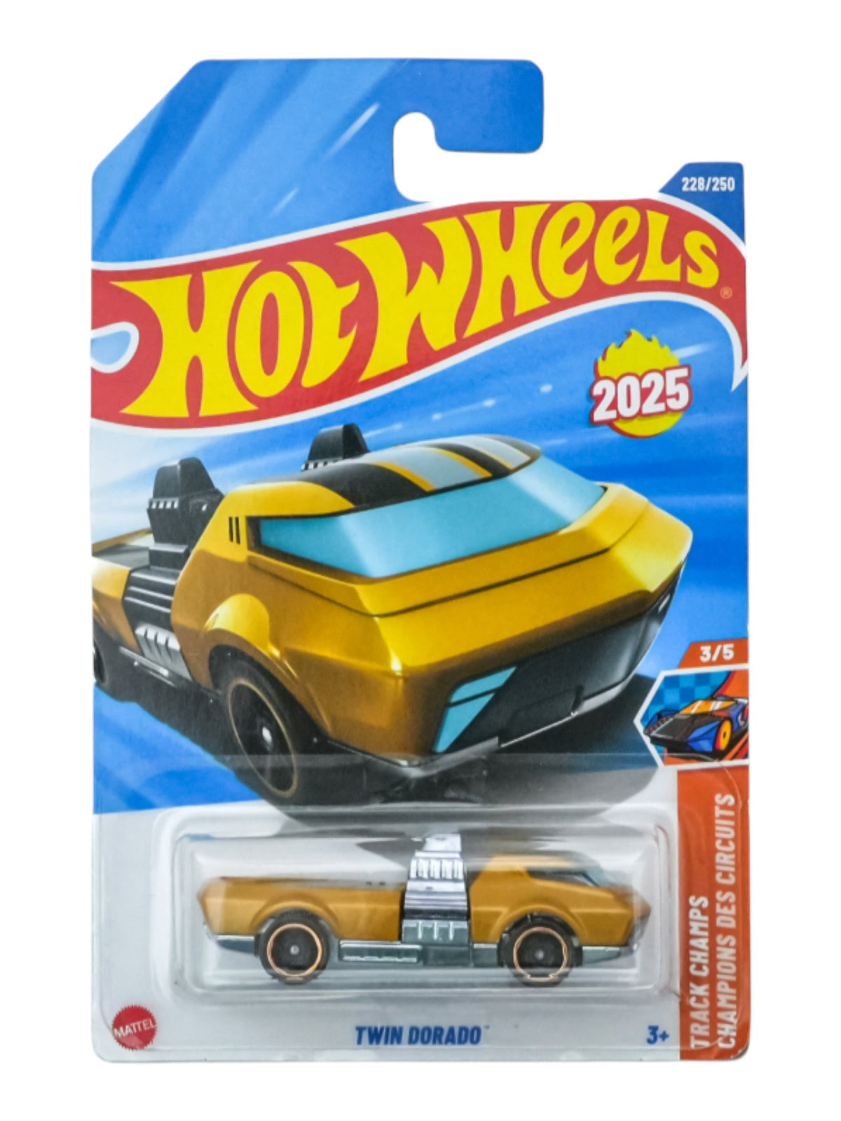 HotWheels Twin Dorado Imported Mainline 1:64 Scale | Code: HYW49-N7C6