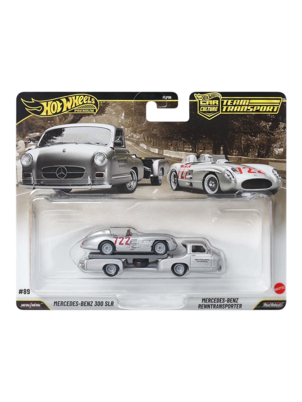 HotWheels Premium Car Culture Team Transport Mercedes-Benz 300 SLR Imported 1:64 Scale