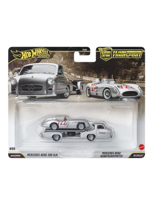 HotWheels Premium Car Culture Team Transport Mercedes-Benz 300 SLR Imported 1:64 Scale