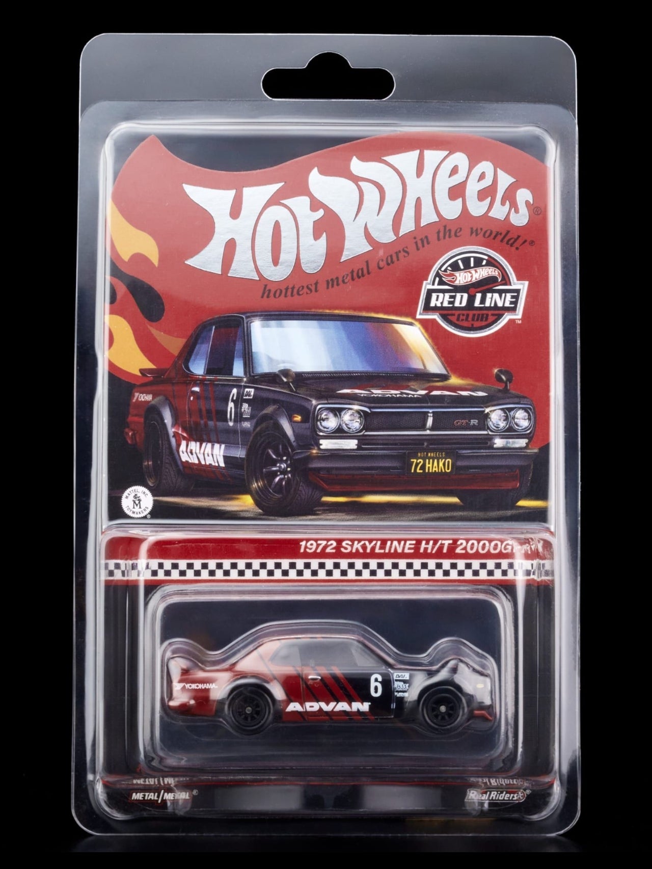 HotWheels 1972 Skyline H/T 2000GT-R RLC 1:64 Scale (With Protector)