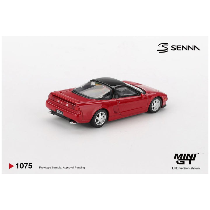 Mini GT #1075: Honda NS-X Prototype Midship Sports 1989 Ayrton Senna w/ Figure 1:64 Scale
