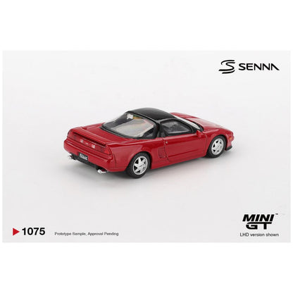 Mini GT #1075: Honda NS-X Prototype Midship Sports 1989 Ayrton Senna w/ Figure 1:64 Scale