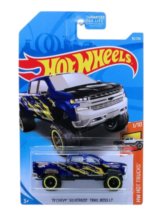 Hotwheels 19 Chevy Silverado Trail Boss LT Imported Mainline 1:64 Scale