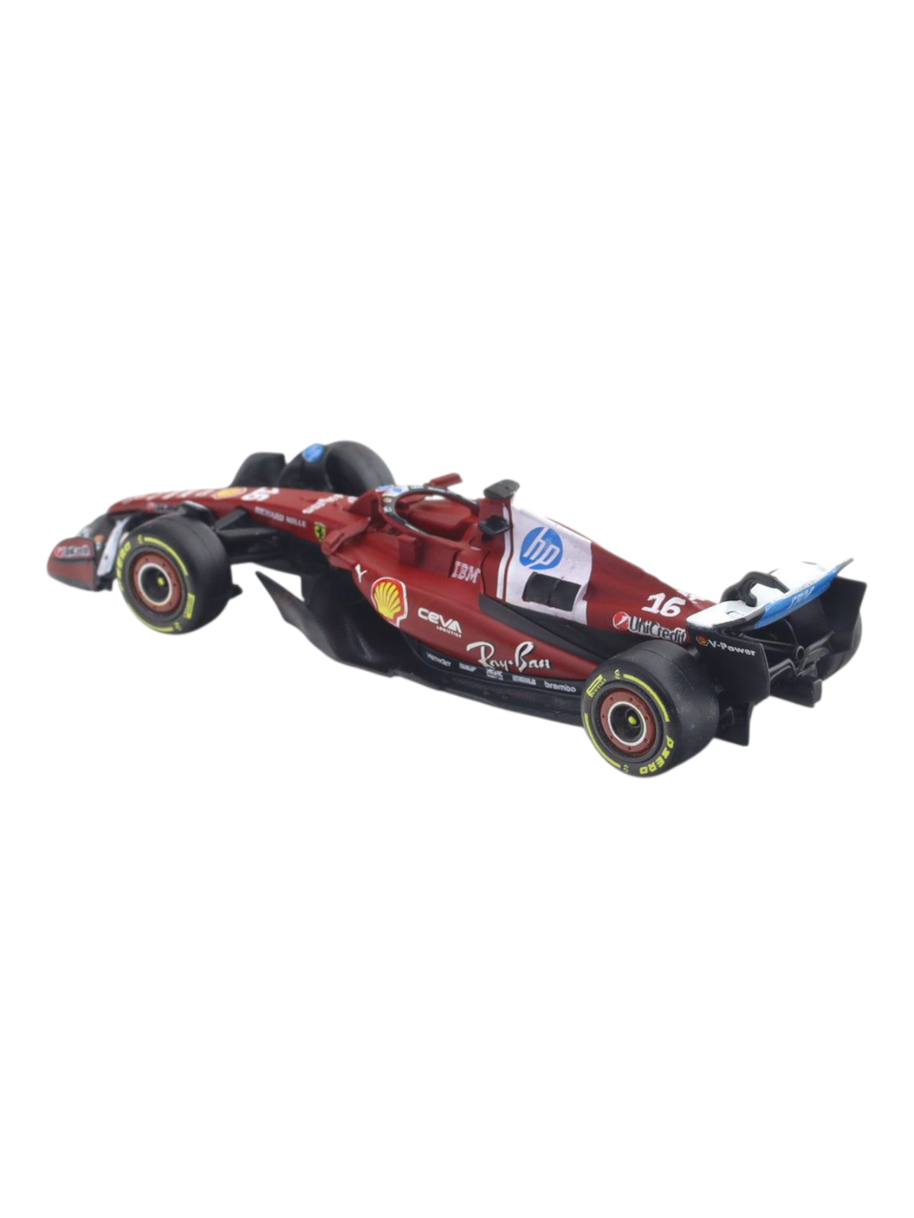 Bburago Formula 1 (F1) 2025 Ferrari SF-25 Charles Leclerc No-16 1:64 Scale
