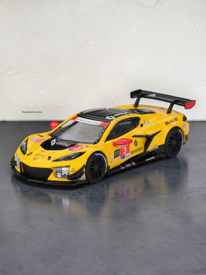 Mini GT #1168: Chevrolet Corvette Z06 GT3.R #3 Corvette Racing by Pratt Miller Motorsports 2025 IMSA Daytona Imported 1:64 Scale