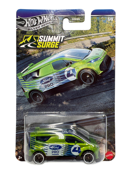 HotWheels Silver Series Summit Surge Ford Performance Supervan 4 Imported Card Art 1:64 Scale