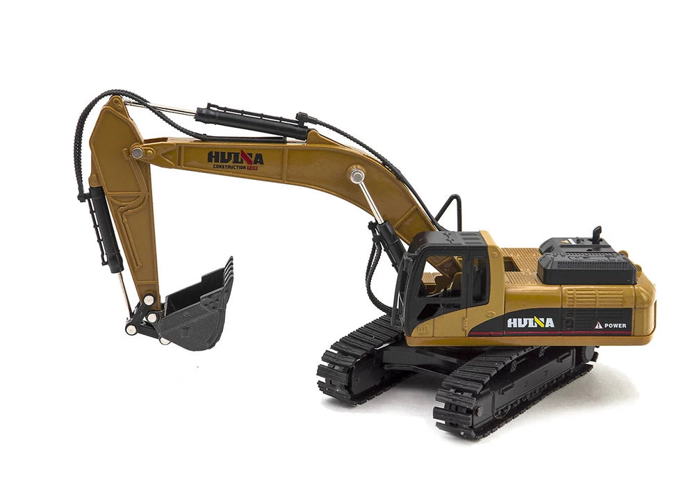 HUINA 1611 Articulated Truck & Excavator Diecast Metal 1:50 Scale