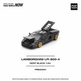 (PR640341 ) POP RACE Lamborghini Countach LPI 800-4 Deep Black 1:64 Scale Diecast Model Car