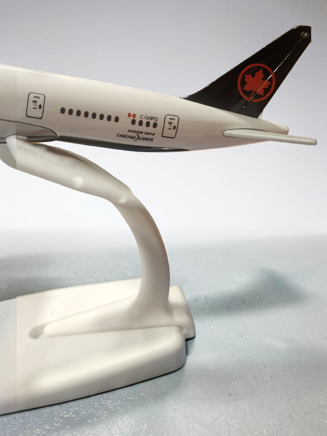 Aircraft Air Canada Boeing-787 9 Dream Liner C - Ghpq Diecast Airplane 20cm' Scale (No.312) Display Stand With Landing Wheels