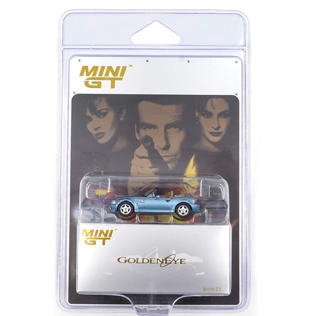 MINI GT ( 914) BMW Z3 James Bond "GoldenEye" - English Blister Packaging 1:64 Scale Diecast Model