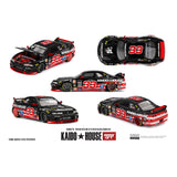 Mini GT Kaido House No.276: Nissan Skyline GTR R33 Black Kaido Cat 1:64 Scale Diecast Model