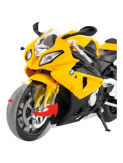 Metal Speed Zone BMW S1000 RR 1:12 Scale (Yellow)