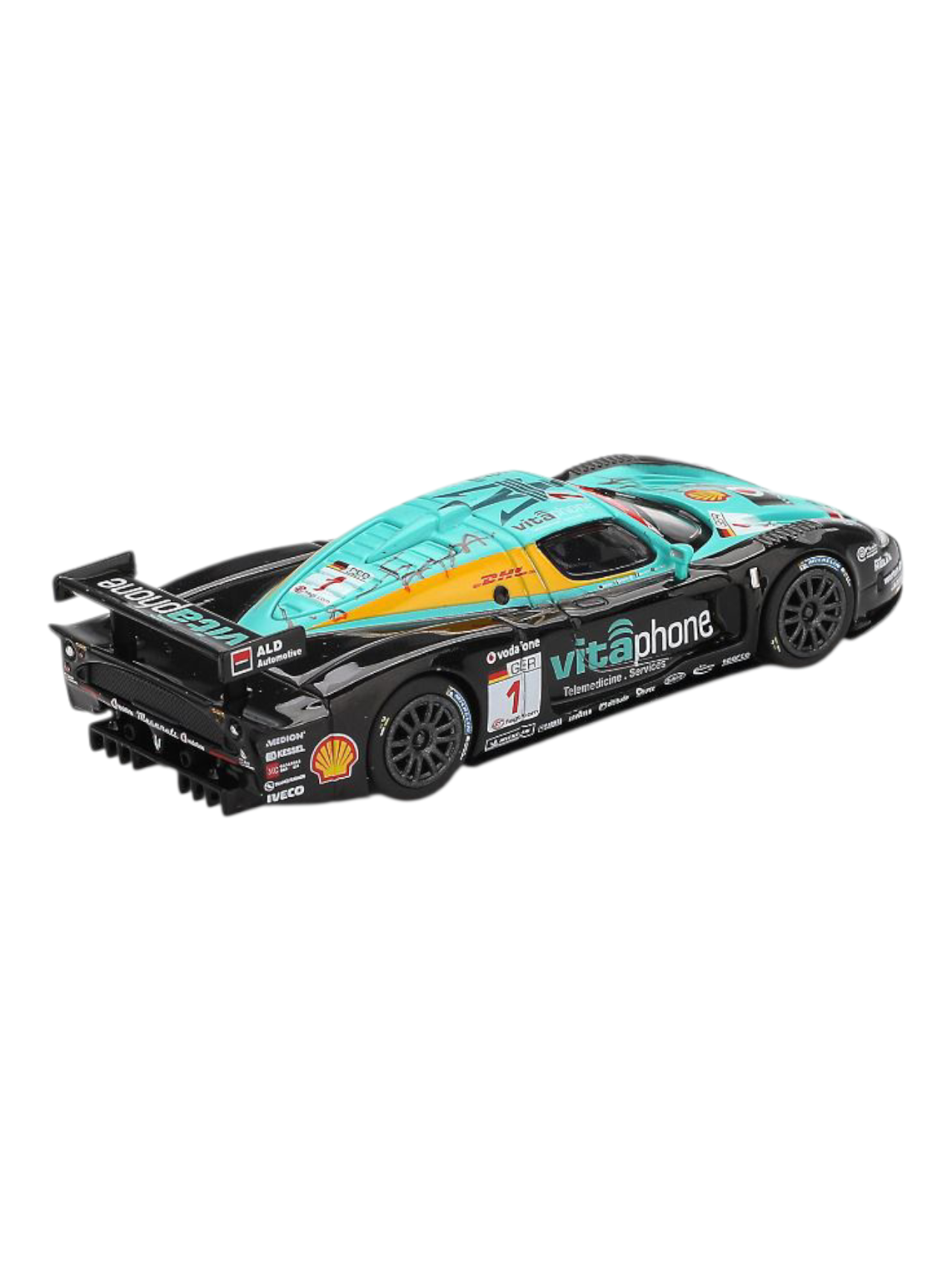 BBR Models Maserati MC12 Competizione (#1 2008 SPA 24hrs Winner Vitaphone Racing Team) 1:64 Scale