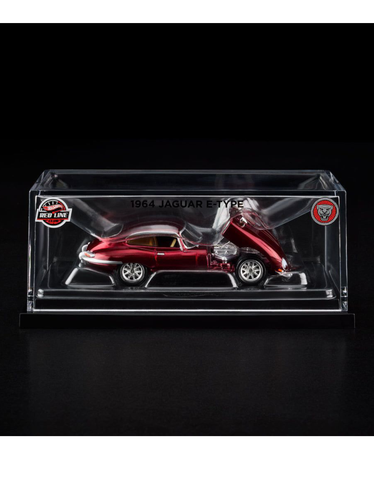 HotWheels 1964 Jaguar E-Type RLC 1:64 Scale (With Acrylic Case)
