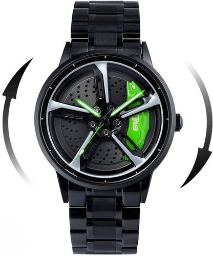 Tencel Wheel Type Gyro Wrist Watch