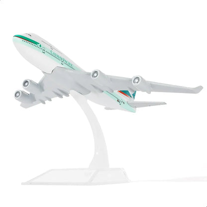 Aircraft Cathay Pacific Airplane B747 Display Stand ( 6 in L ) Diecast Metal (No.125) 16cm Scale Passenger Plane Model
