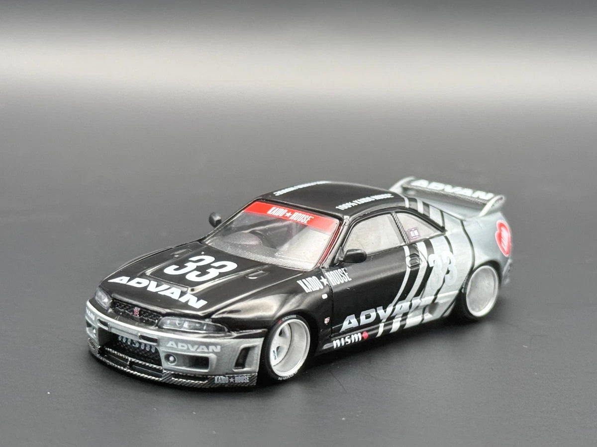 Kaido House x Mini GT Nissan Skyline GT-R (R33) Kaido Works ADVAN
