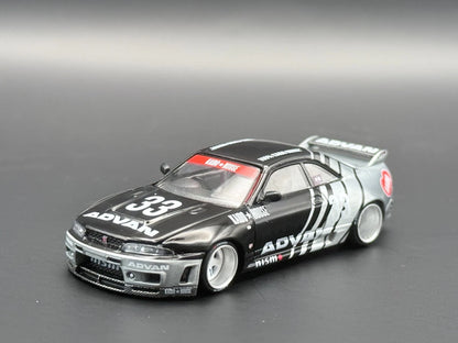 Kaido House x Mini GT Nissan Skyline GT-R (R33) Kaido Works ADVAN (#191) 1/64 Scale