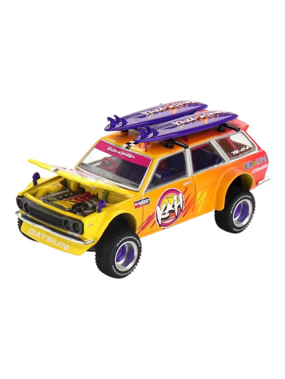 Mini GT Kaido House Datsun 510 Wagon 4x4 Kaido Islands V1 Code-210 1:64 Scale