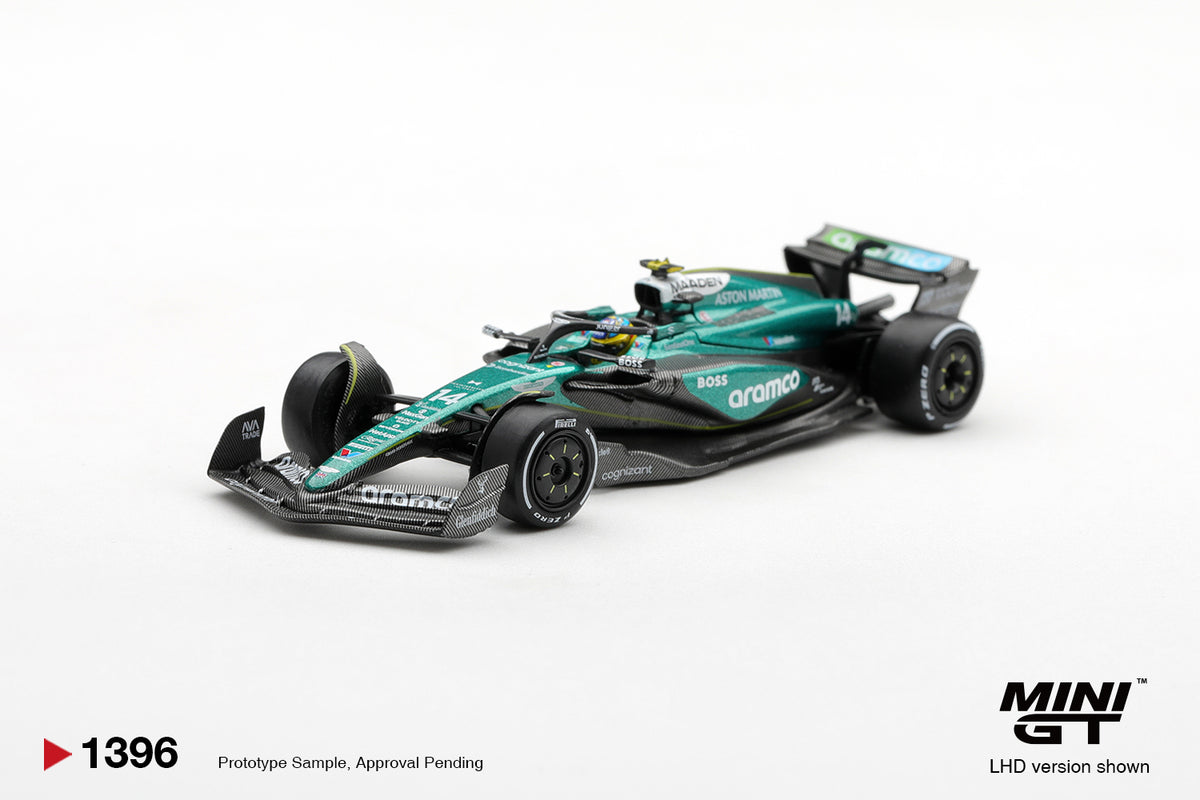 PRE-ORDER No.1396 ASTON MARTIN AMR24 #14 FERNANDO ALONSO 2024 F1 2024 LAS VEGAS GP Blister/Box Diecast Model