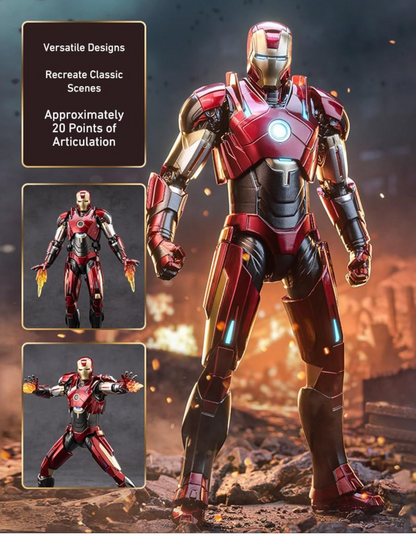 ZD Toys Marvel Studios The Infinity Saga Iron Man 3 MK16 1:10 Scale (Size-7 Inch)