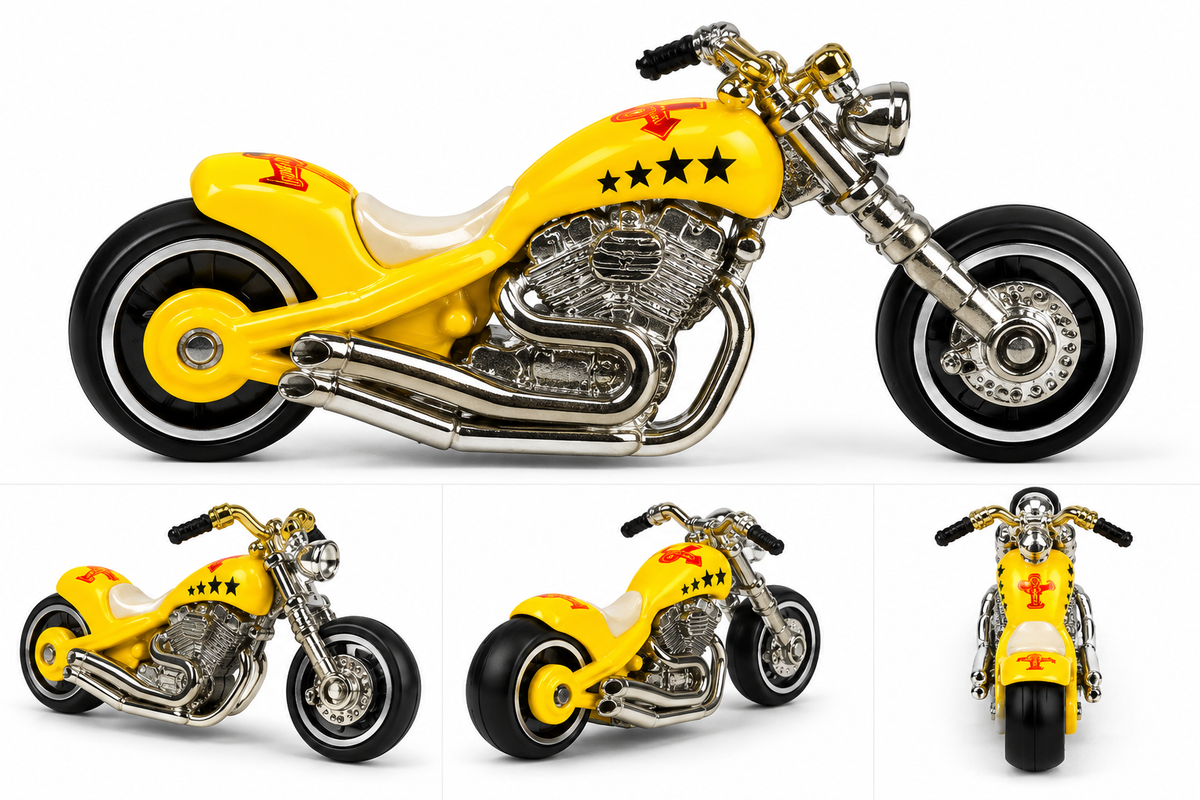Hotwheels Important Old Card Art JIFFY LUBE Blast Lane™ Die-Cast Bike | Mattel wheels | 1:64 Scale