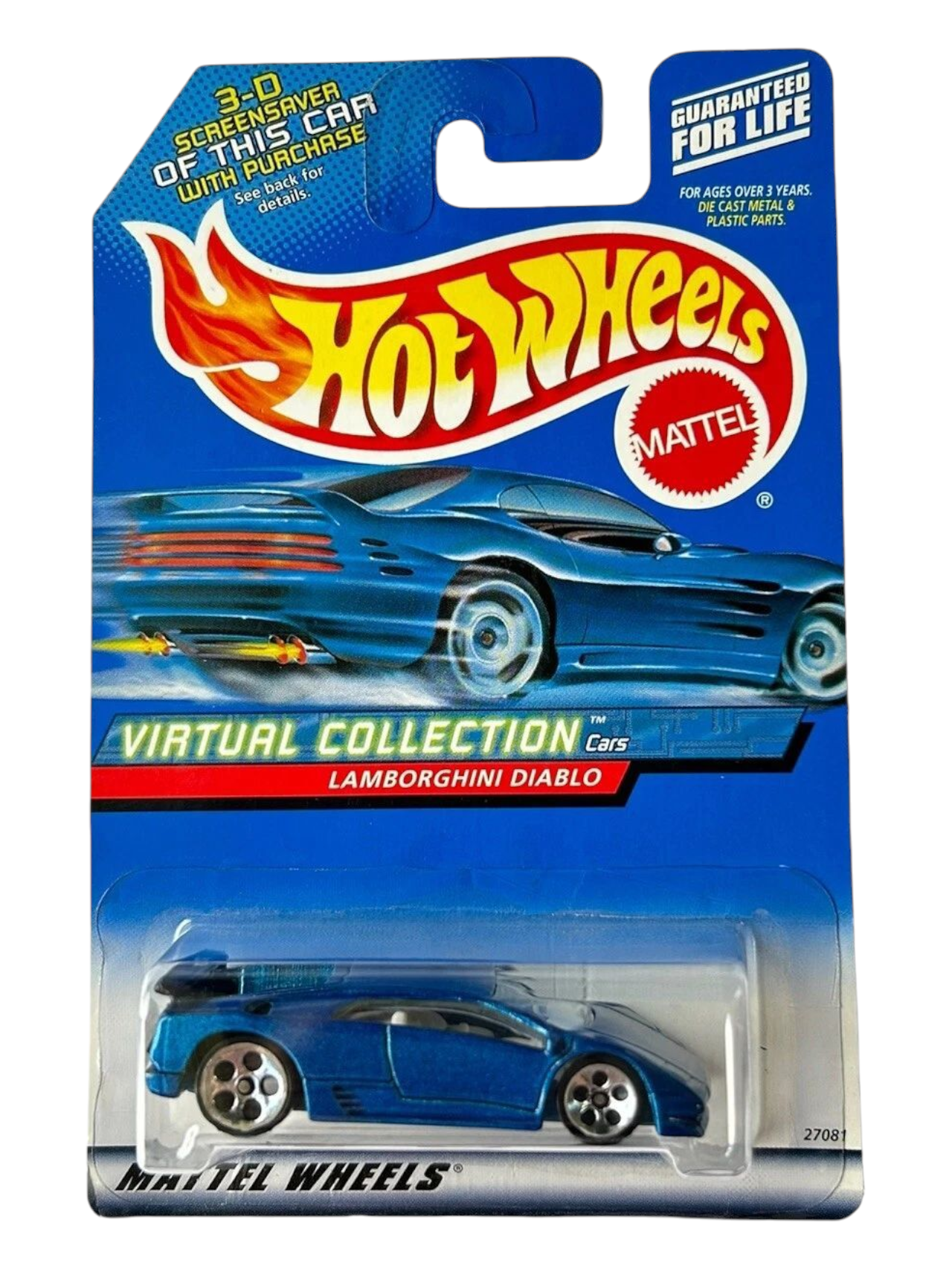 HotWheels Virtual Collection Lamborghini Diablo Imported Mainline 1:64 Scale