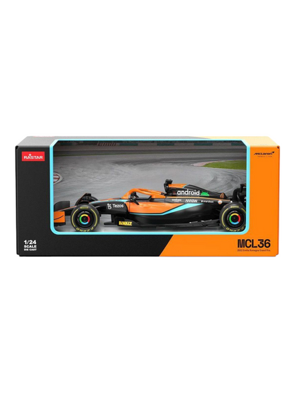 Rastar Mclaren MCL36 2022 Emilia Romagna Grand Prix 1:24 Scale Diecast