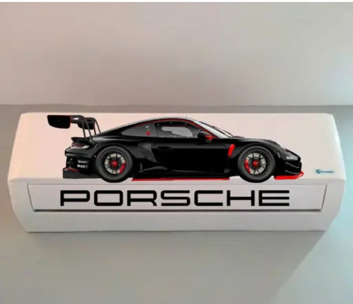 AC Sticker | Mustang, Porsche, Deadpool & Anime Designs | Multiple Designs Available | Split AC Vinyl Decal