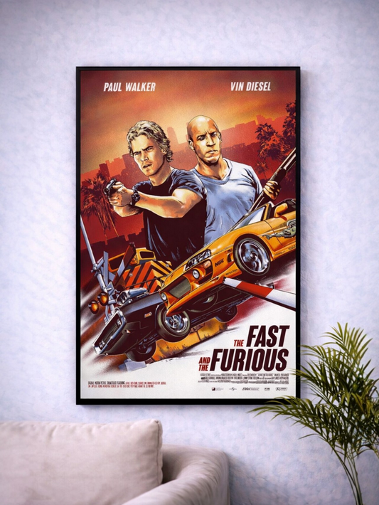 FAST & FURIOUS | MOVIE POSTER #20 |CAR POSTER (A4 Size)