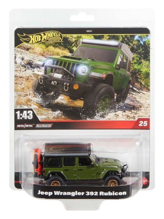HotWheels Jeep Wrangler 392 Rubicon Imported Premium 1:43 Scale (With Protector)