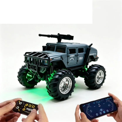 TRASPED Mini RC Crawler 1:64 Scale – Random Assortment | 2.4GHz Remote Control | LED Lights