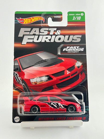 Hotwheels Mitsubishi Lancer Evolution Lx Fast And Furious Card Art Imported Mainline 1:64 Scale