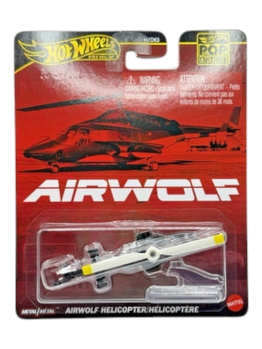 Hotwheels pop culture airwolf helicopter imported premium 1:64 Scale