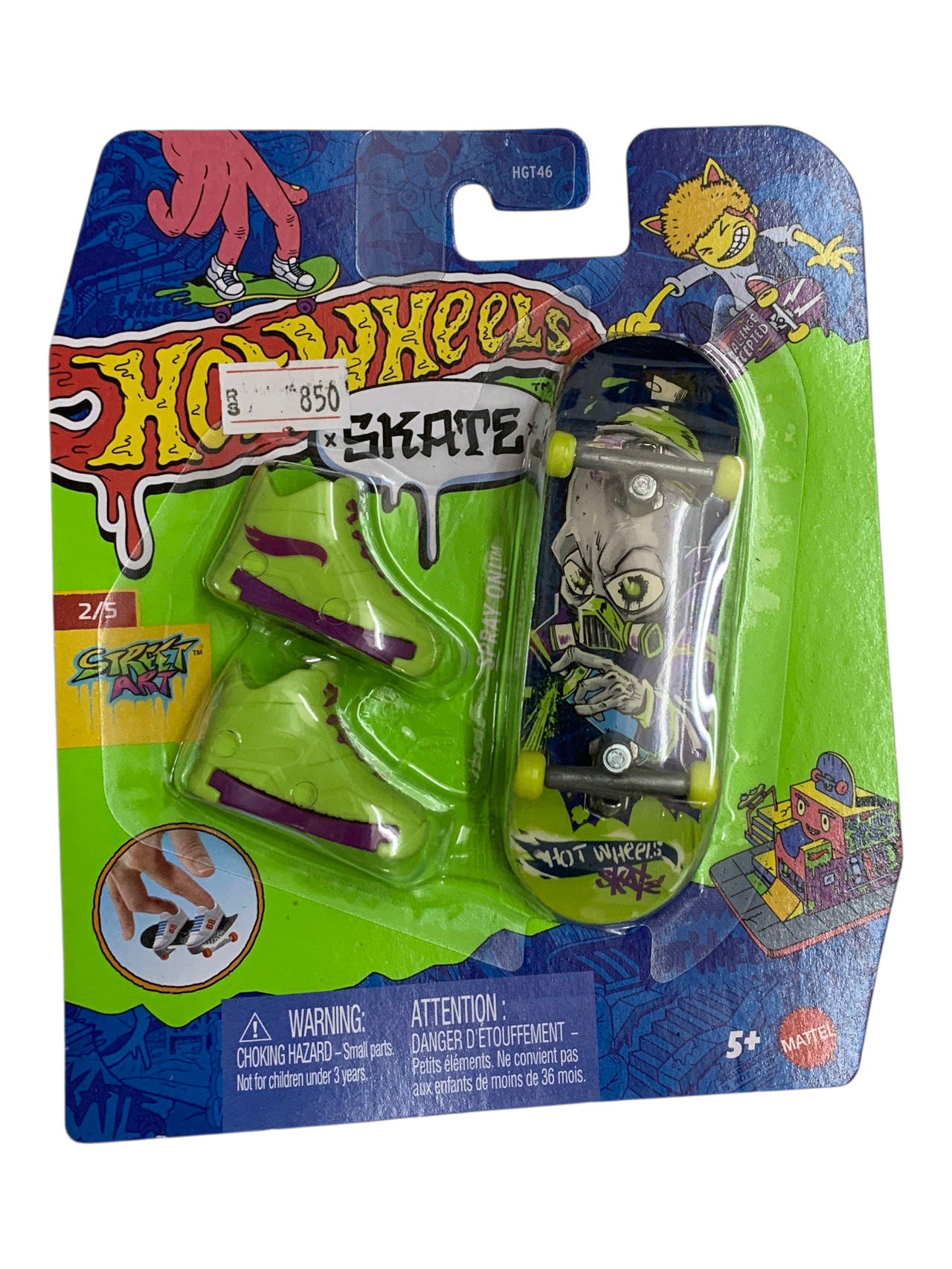 HotWheels Skate Spray On Fingerboard and Skate Shoes