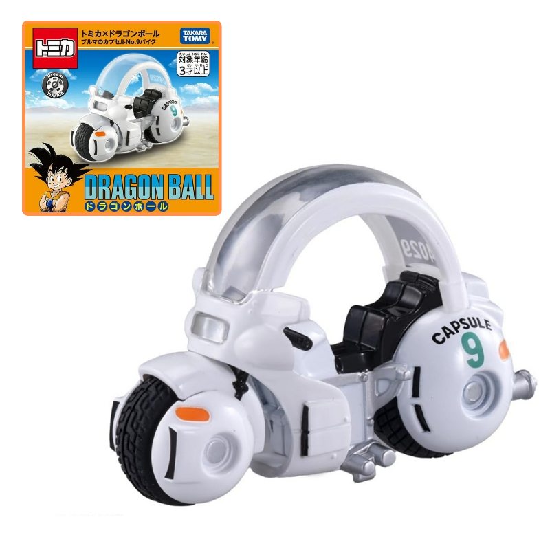 Takara Tomy Dream Tomica - Motocicleta Bulma Capsula No.9 - Dragon Ball