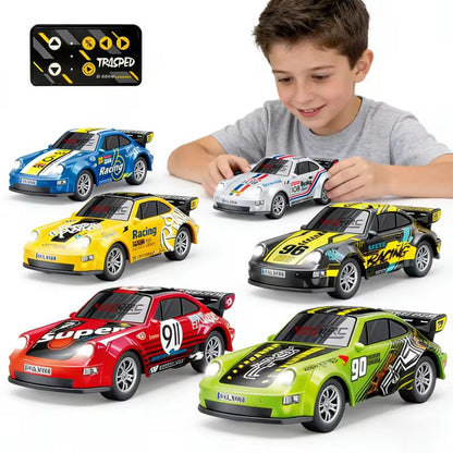 Trasped Mini Porsche Remote Control Car 2.4GHz Control System 1:64 Scale Random RC Car