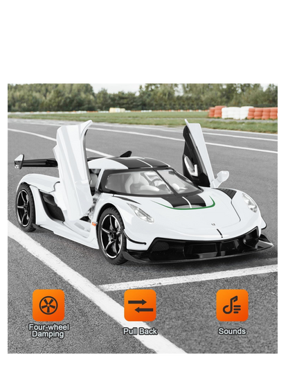 XQT Koenigsegg Jesko Alloy Car Simulation Die-Cast Model 1:22 Scale