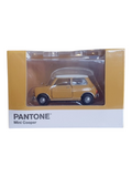 TINY PANTONE Mini Cooper Diecast Model Car – Premium Collectible Toy | Classic Vintage Design | 1:50 Scale Model Display Car