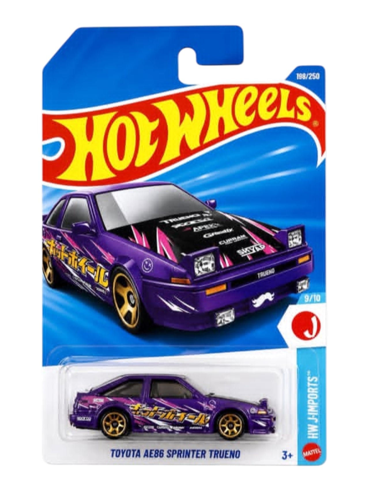 HotWheels Mainline "Toyota AE86 Sprinter Trueno" Imported Mainline 1:64 Scale
