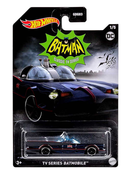 HotWheels DC Batman Classic TV Series Batmobile Imported Mainline Card Art 1:64 Scale