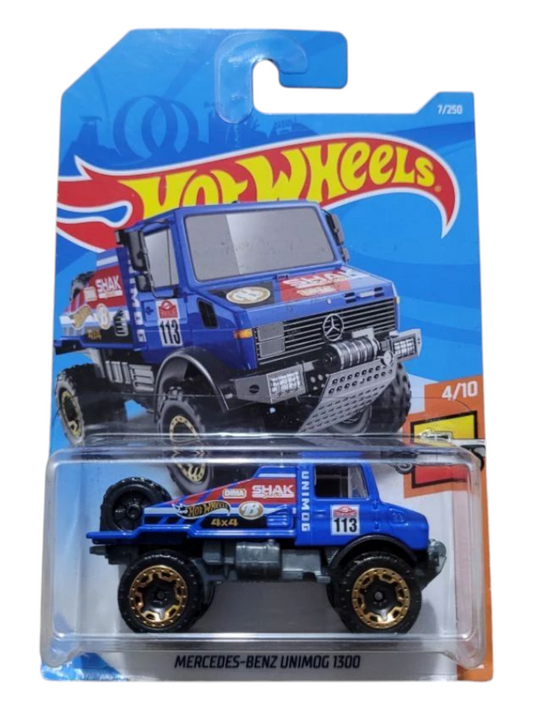 HotWheels Mercedes-Benz Unimog 1300 Imported Mainline 1:64 Scale