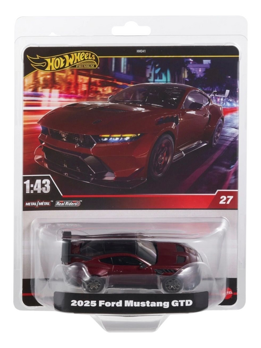 HotWheels 2025 Ford Mustang GTD 1:43 Scale (With Protector)