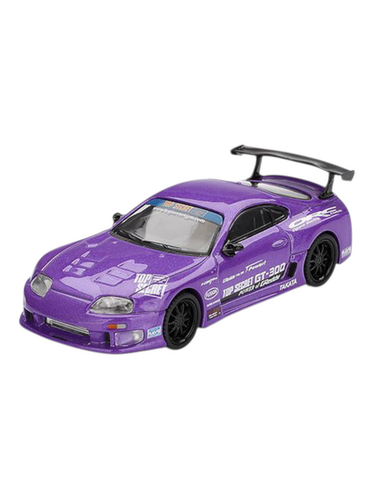Mini GT Toyota Supra A80 (Top Secret GT-300 Purple) Code-1067 1:64 Scale
